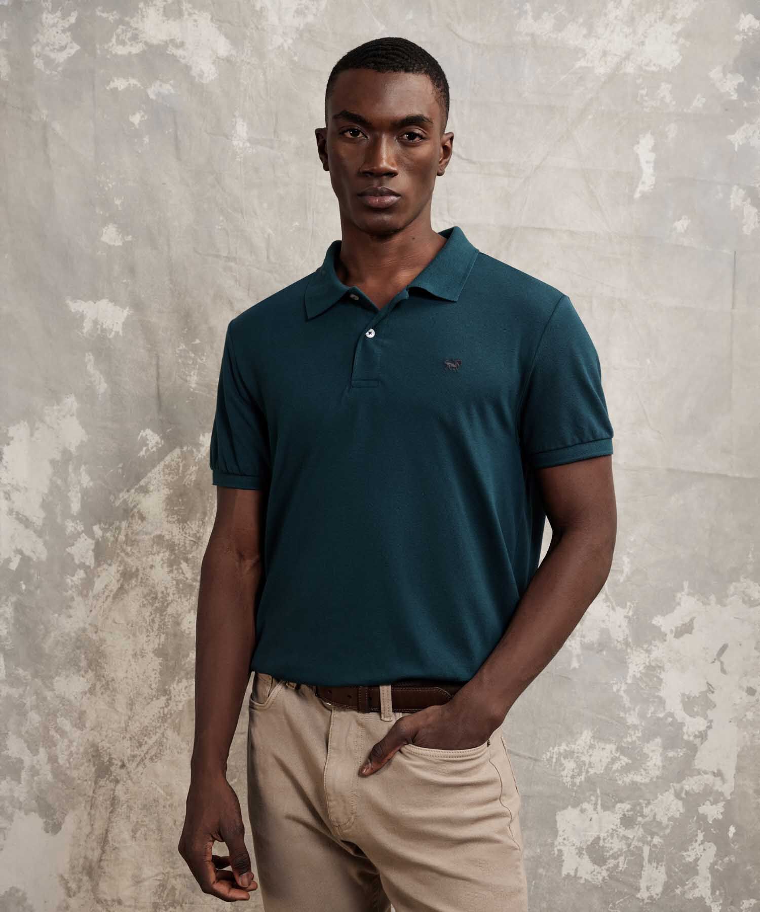 Polo Tejido Unicolor Cuello Y Pu&ntilde;os Tejidos,Sin Bolsillo Con Hiladillo.