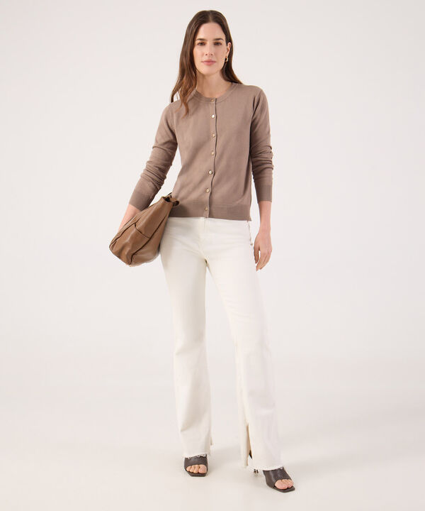 Saco Tipo Cardigan Unicolor  image number null