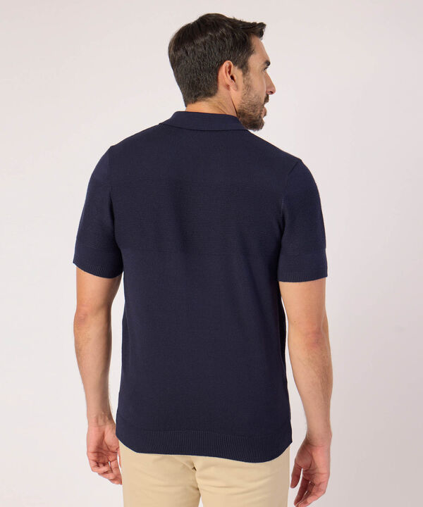 Polo Unicolor Con Cremallera 