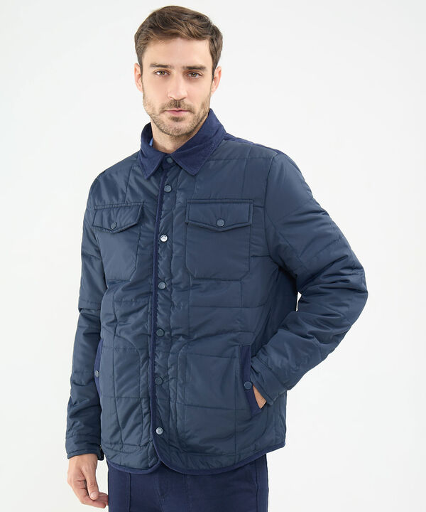 Chaqueta Acolchada Con Detalles En Pana image number null