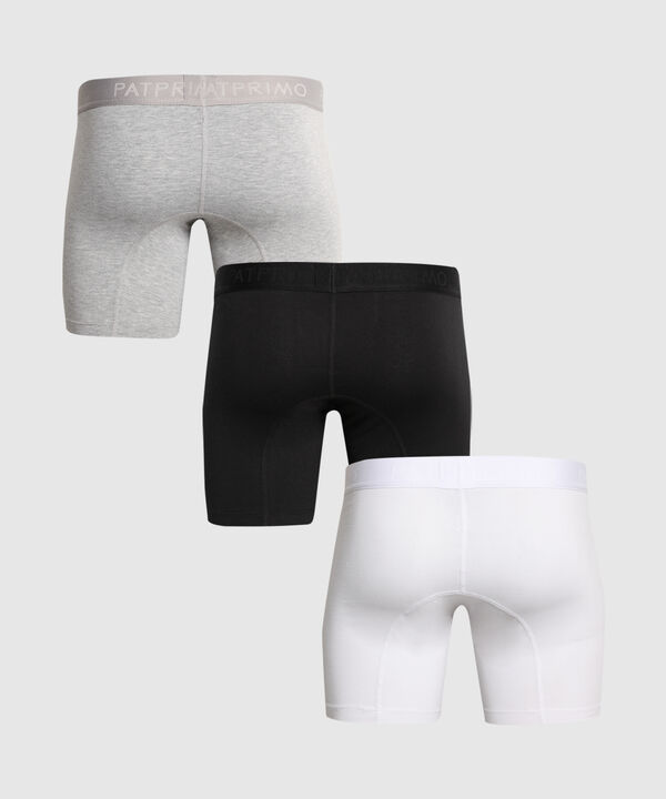 Pack X3 Boxer Medio Algodón Unicolor