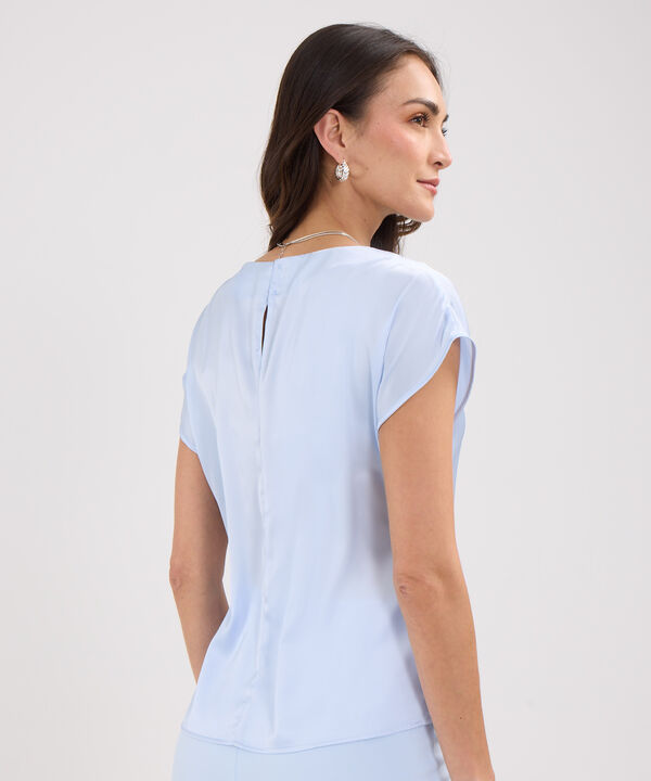 Blusa Unicolor Satinada