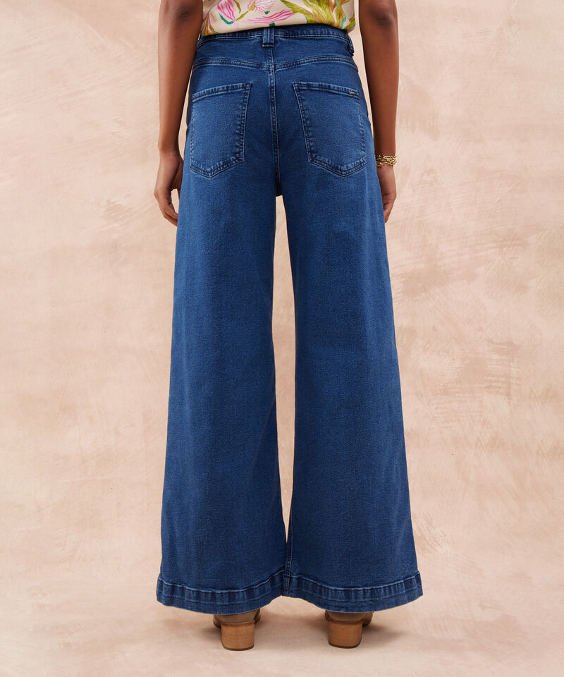 Jean Wide Leg Tono Oscuro.