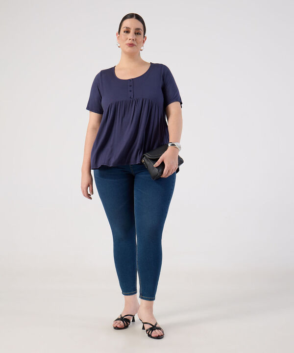 Jean Tiro Alto para Mujer Curvy image number null