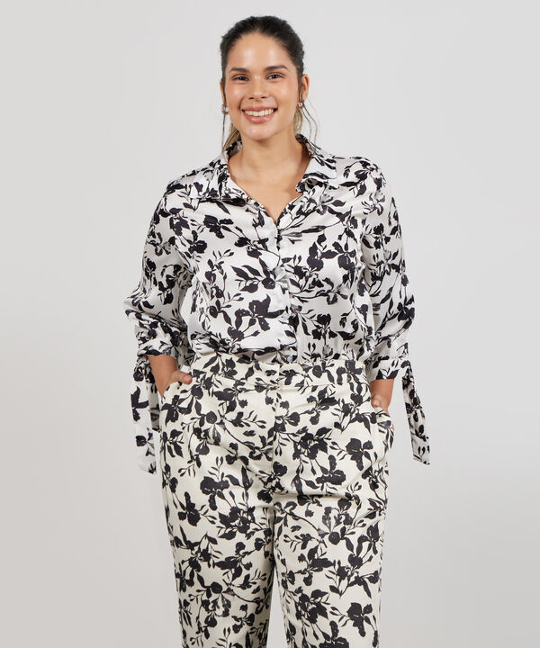 Camisa Manga 3/4 Con Amarre