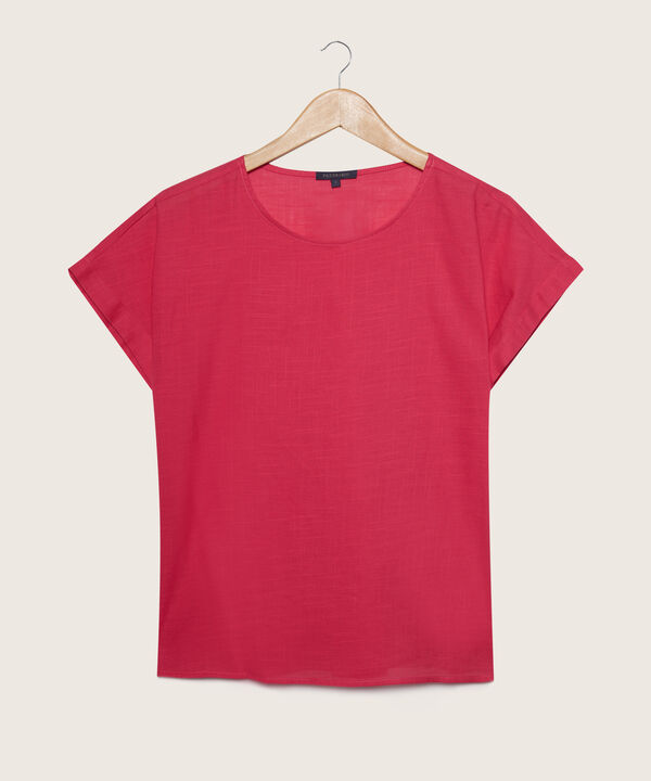 Blusa Manga Corta Corrida Unicolor