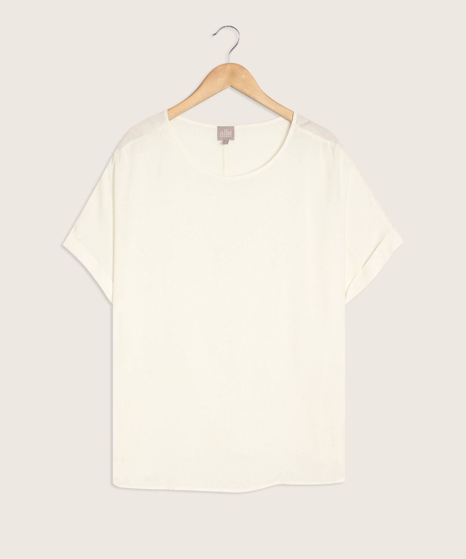 Blusa Unicolor Manga Corta Corrida Con Guardapolvo