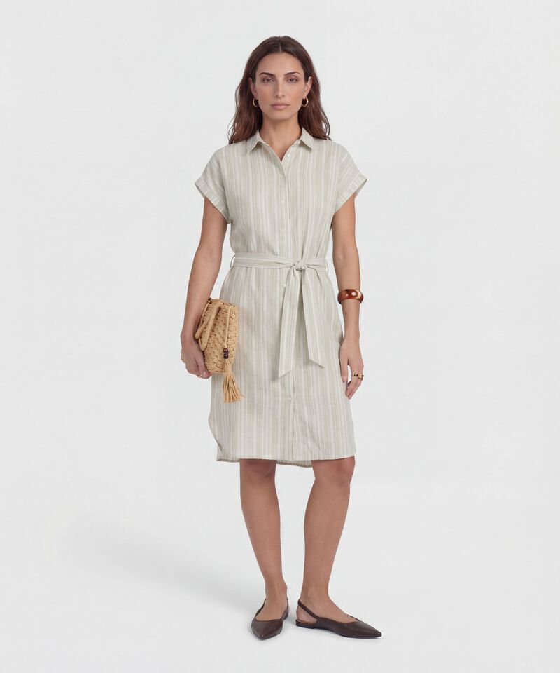 Vestido Camisero con Cintur&oacute;n para Mujer