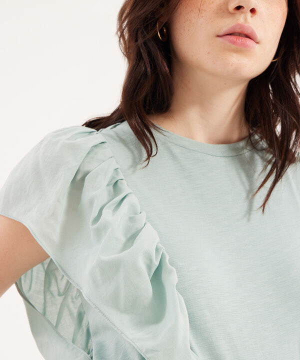 Camiseta Manga Corta con Arandelas image number null