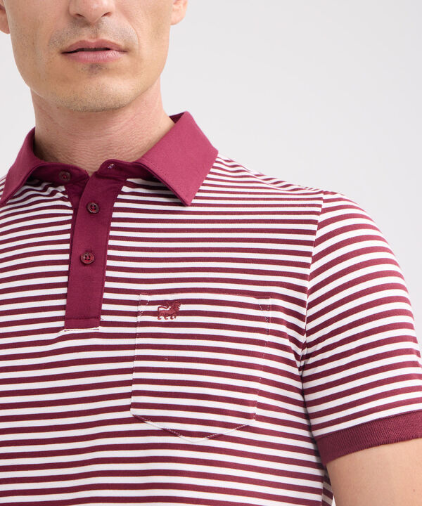 Polo Preteñida Cuello Maquina Con Bolsillo image number null