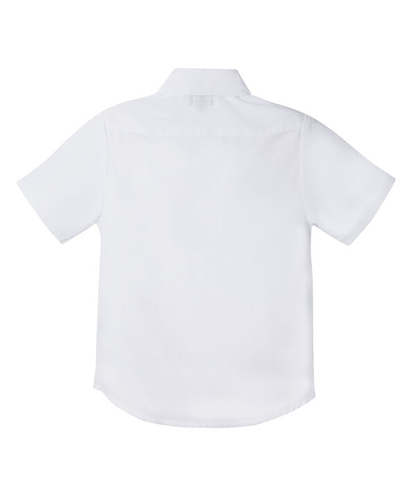 Camisa Niño Escolar Manga Corta Unicolor image number null