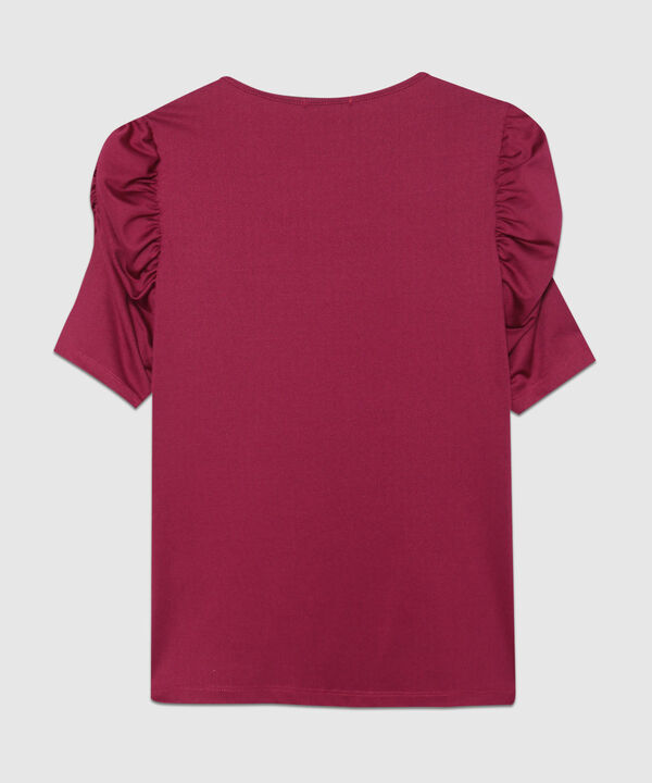 Camiseta Manga Corta en Ruche image number null
