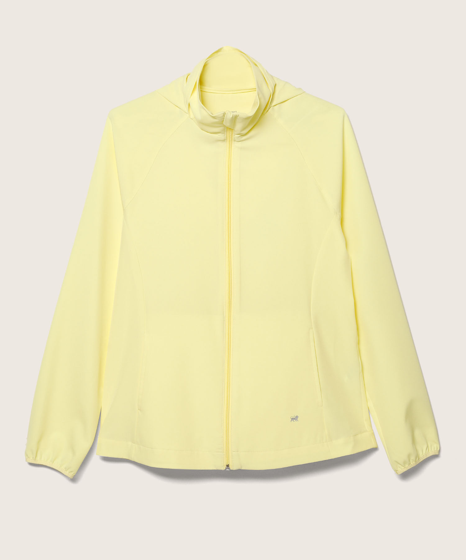 Chaqueta Deportiva Unicolor Manga Rangland, Cuello Alto Con Capota Desplegable Funcional, Bolsillos Y Elástico En Puños,  Team Player