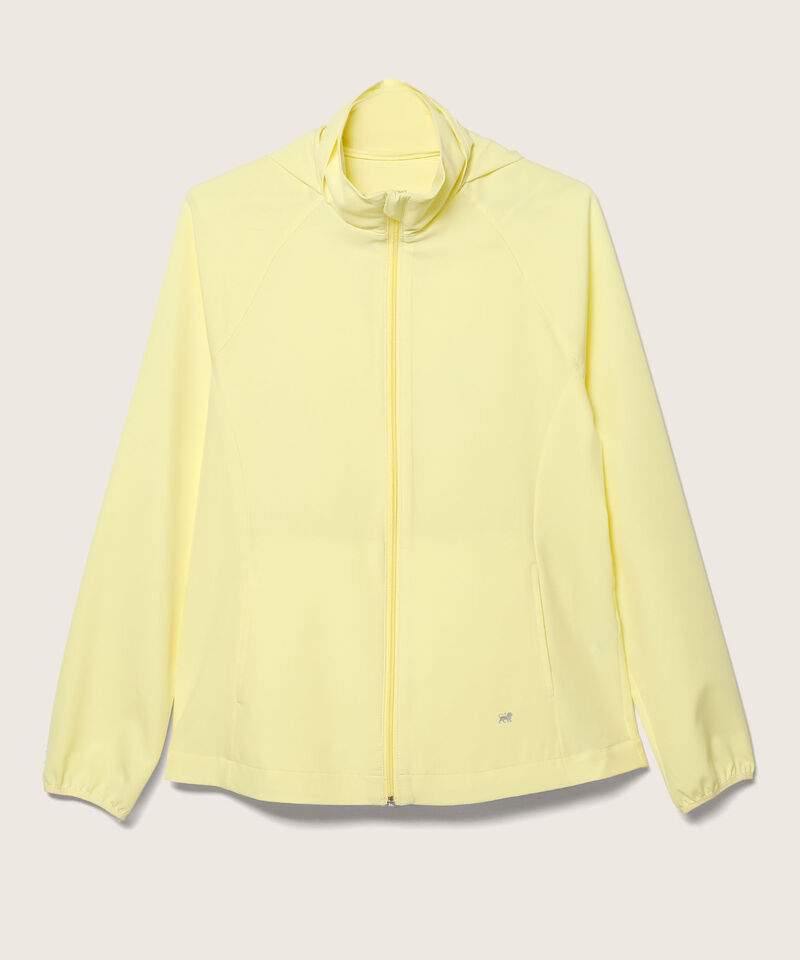 Chaqueta Deportiva Unicolor Manga Rangland, Cuello Alto Con Capota Desplegable Funcional, Bolsillos Y Elástico En Puños,  Team Player