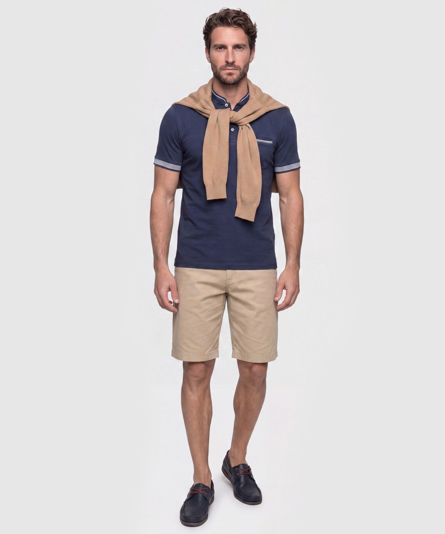 Polo Con Dise&ntilde;o En Contraste 