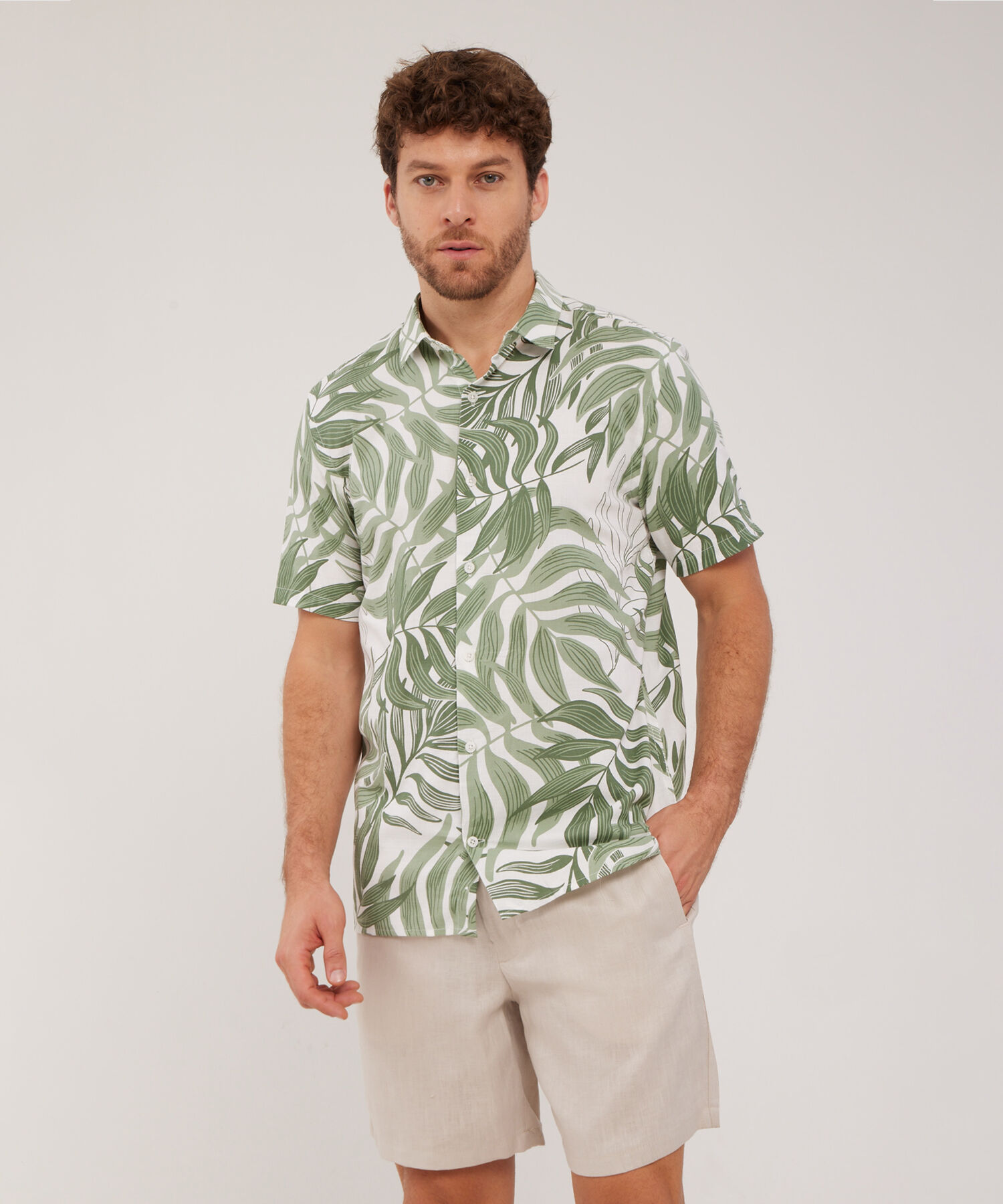 Camisa Manga Corta Estampada