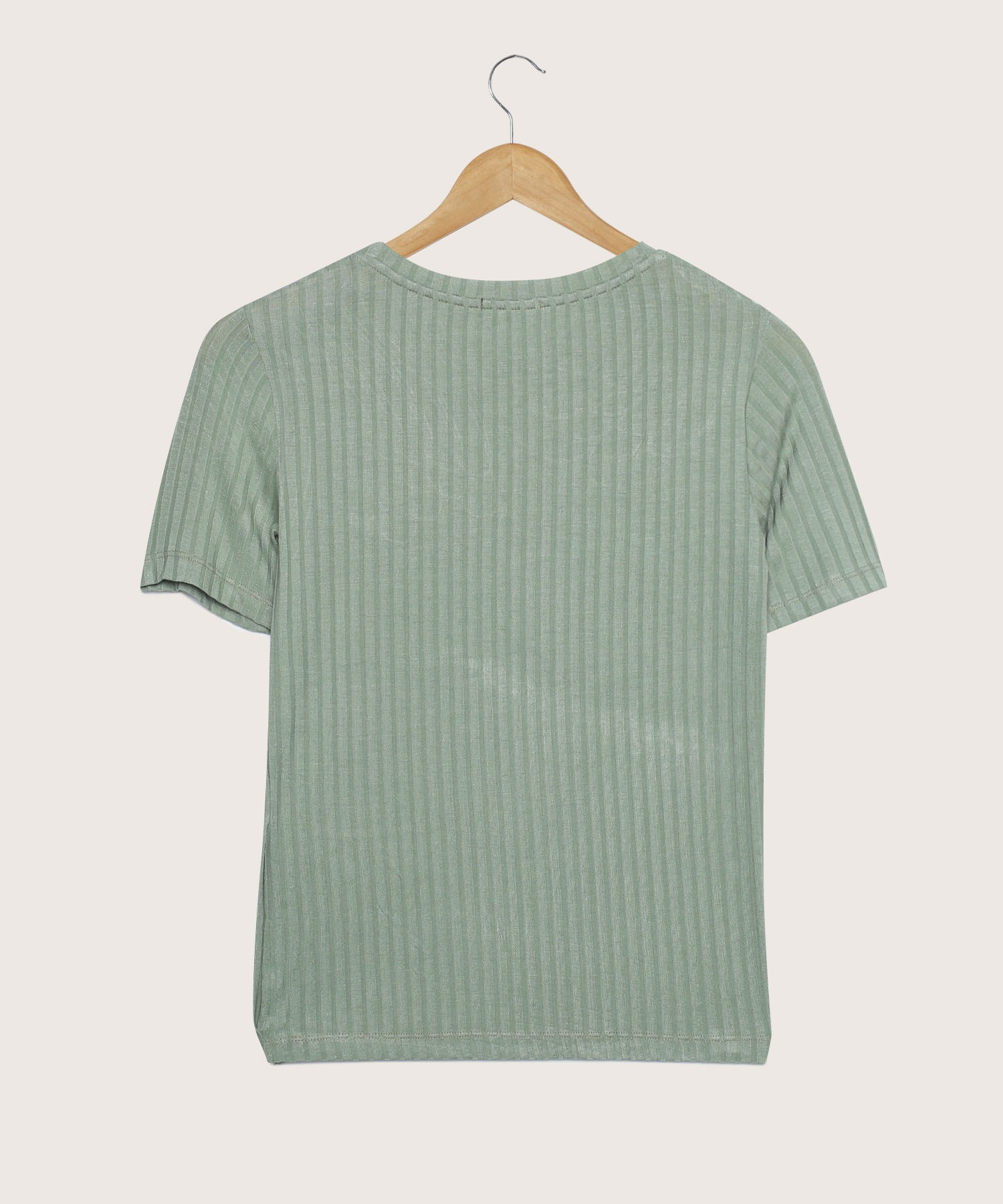Camiseta Unicolor Manga Corta