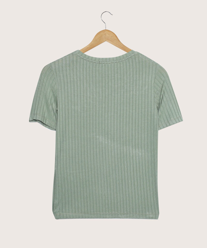 Camiseta Unicolor Manga Corta