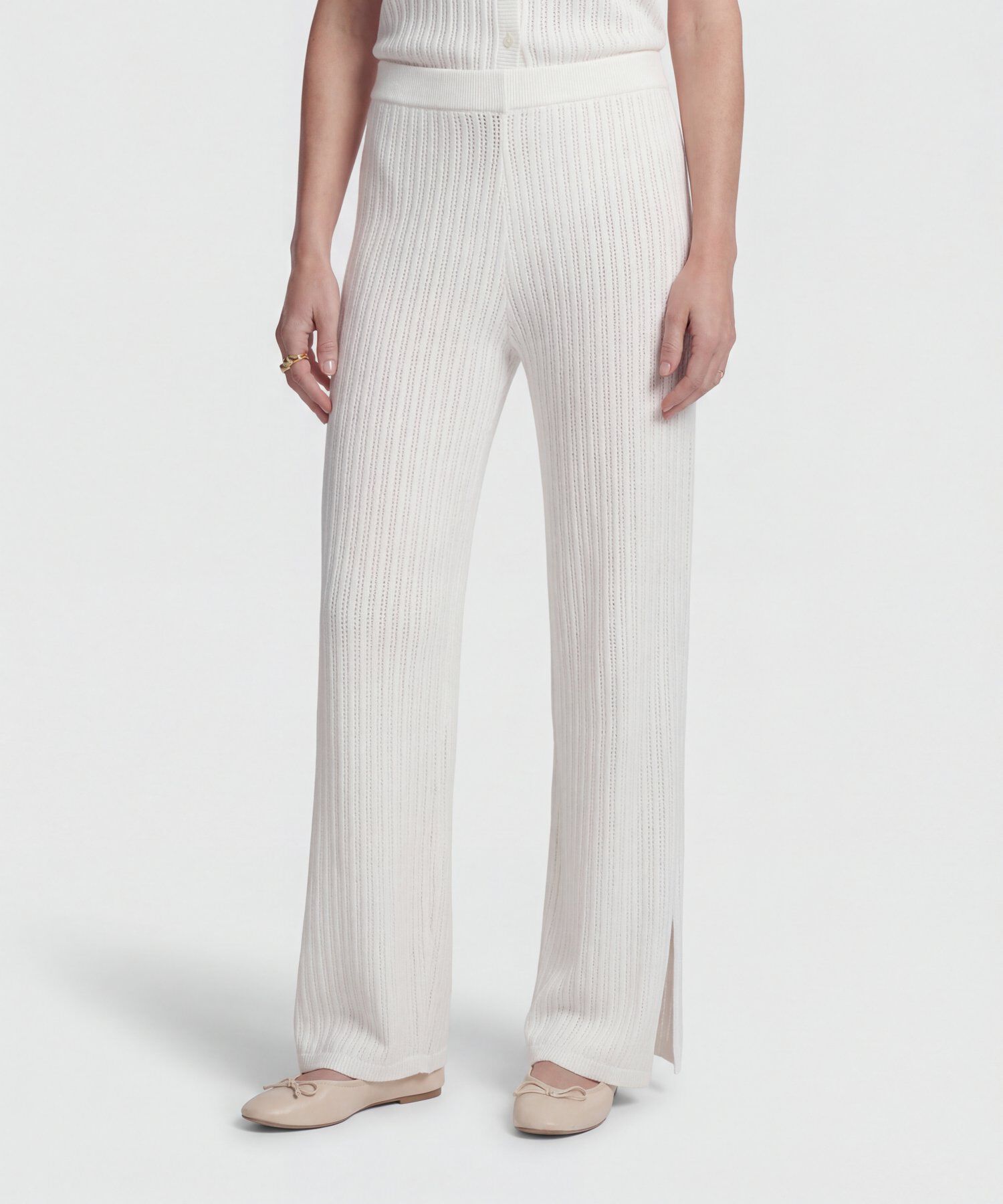 Pantal&oacute;n de Punto Acanalado para Mujer