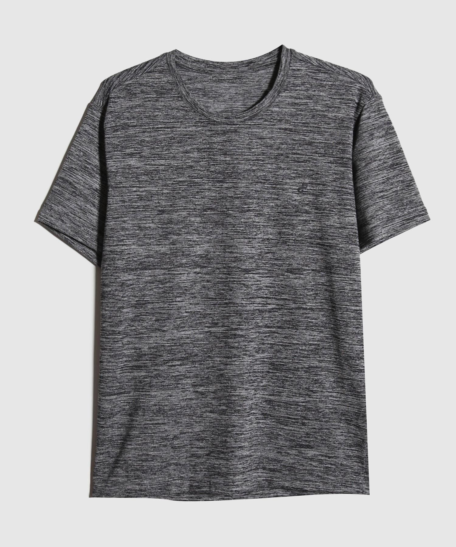 Camiseta Manga Corta Cuello Redondo Jaspe