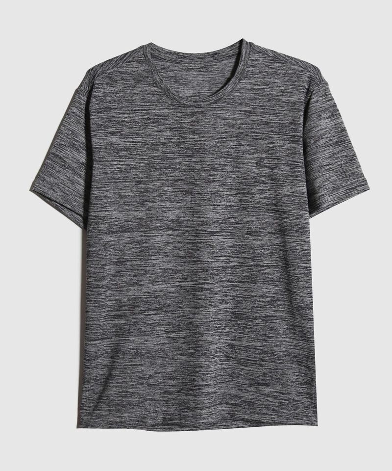 Camiseta Manga Corta Cuello Redondo Jaspe