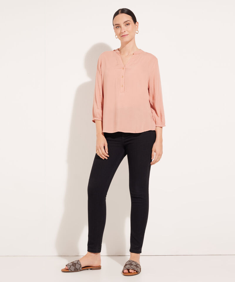 Blusa Manga 3/4 Unicolor