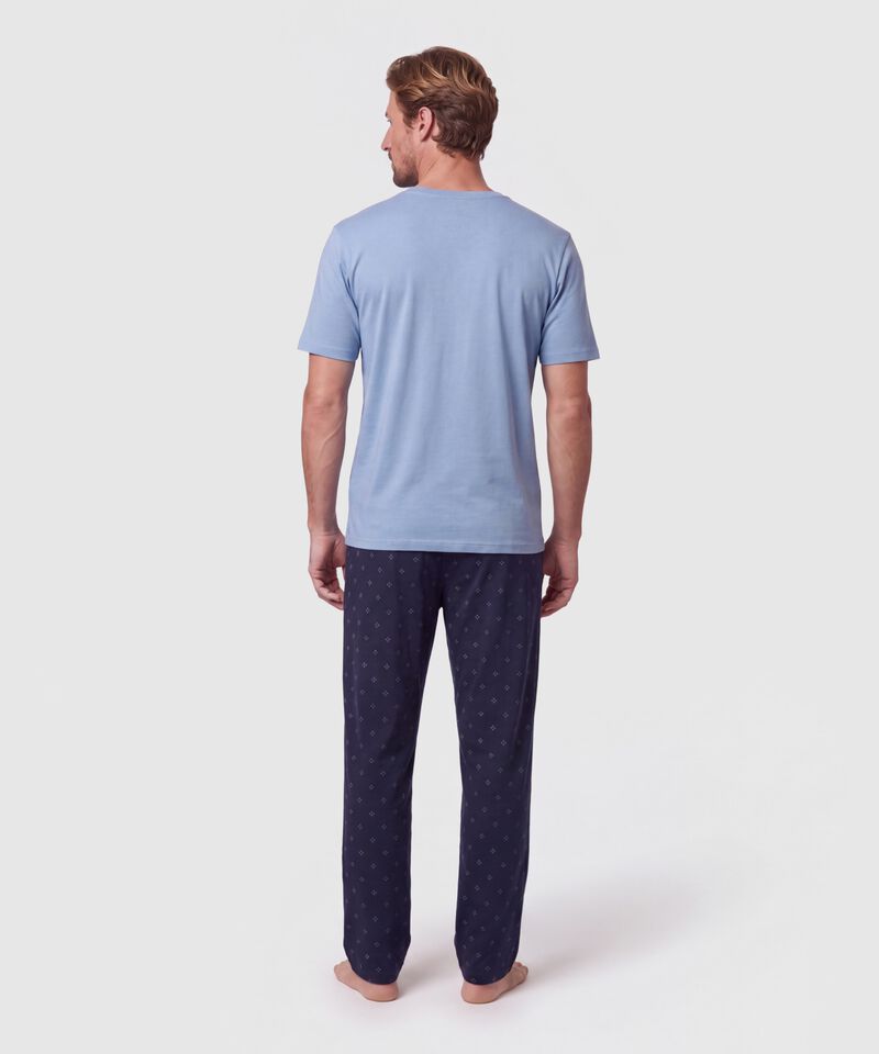 Pijama Manga Corta Y Pantal&oacute;n Para Hombre