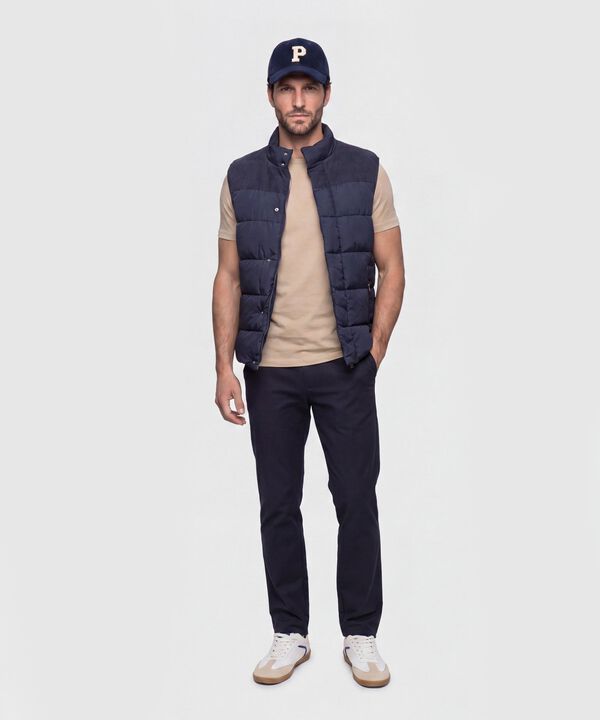 Chaleco Acolchado Combinado para Hombre