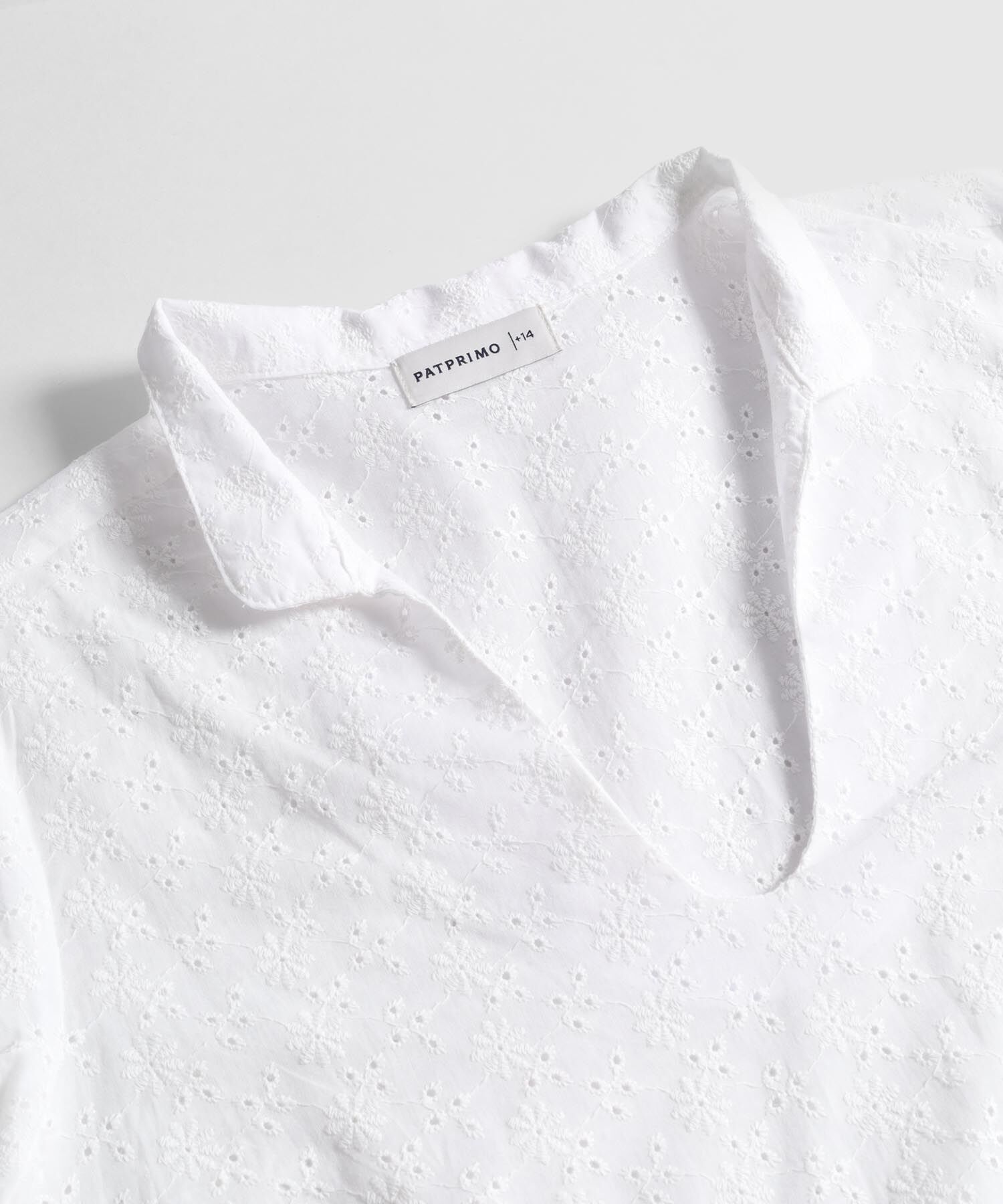 Blusa con Escote V y Manga 3/4 Para Mujer Curvy