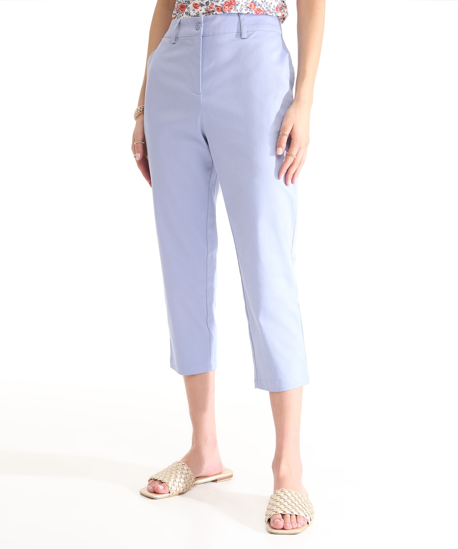 Pantalón Capri Unicolor