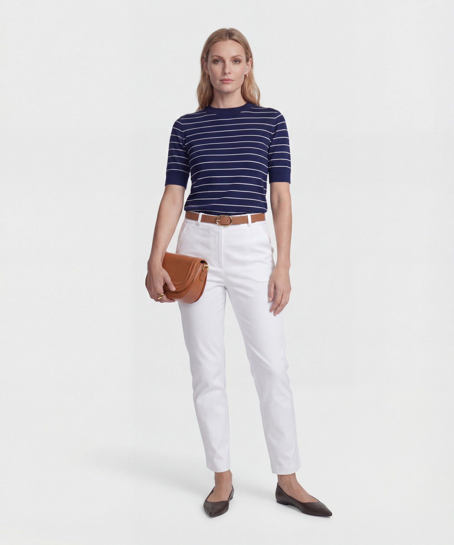 Pantal&oacute;n Unicolor Tipo Chino Para Mujer