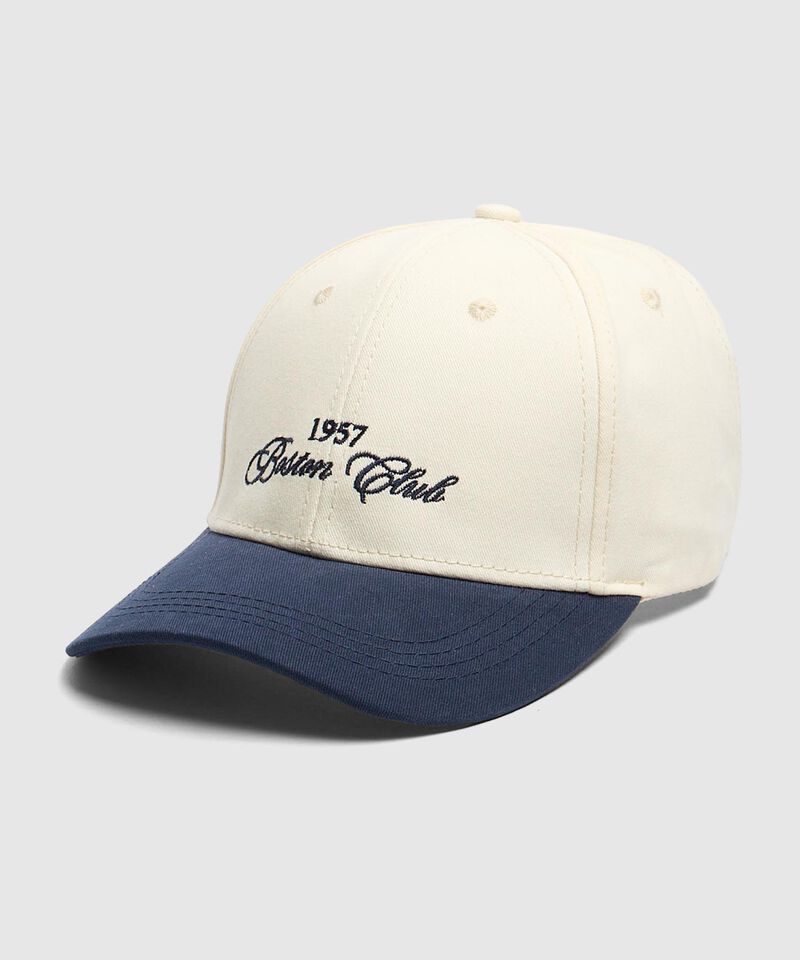 Gorra Casual Con Visera Curva Para Hombre, Crema, hi-res