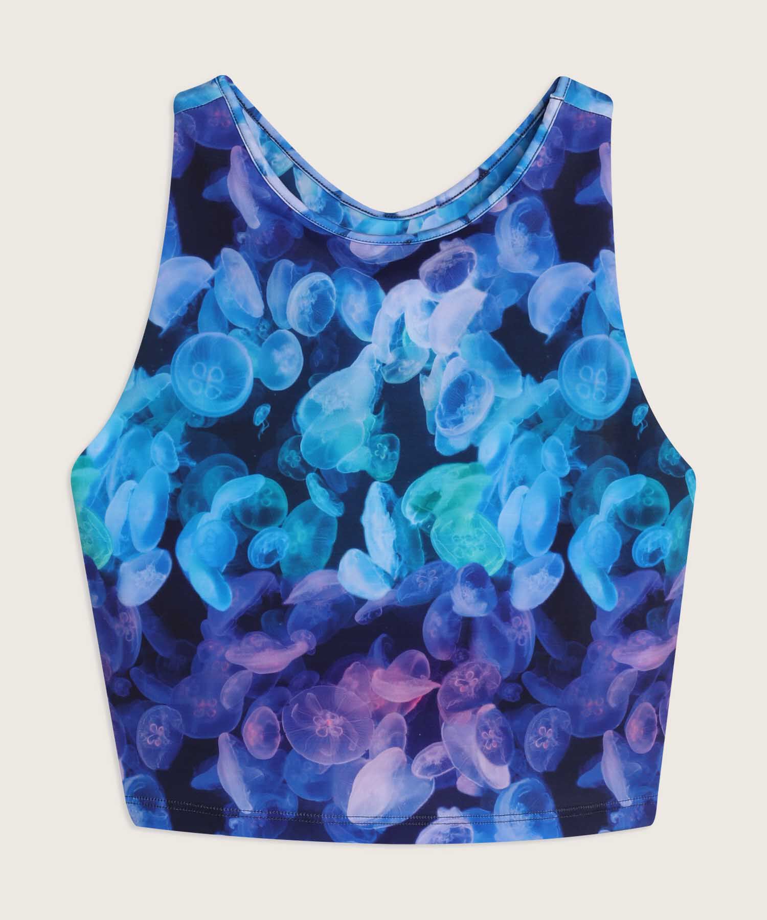 Camiseta Para Mujer, Silueta Corta Estampada