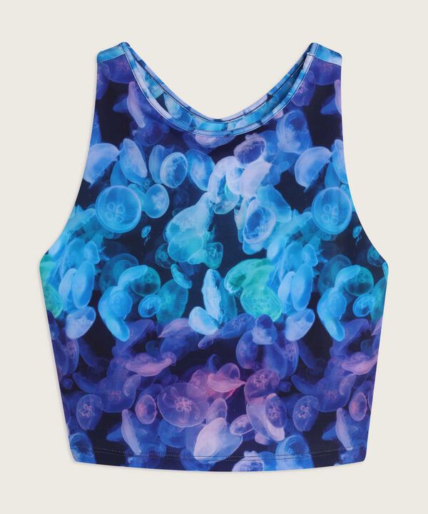 Camiseta Para Mujer, Silueta Corta Estampada