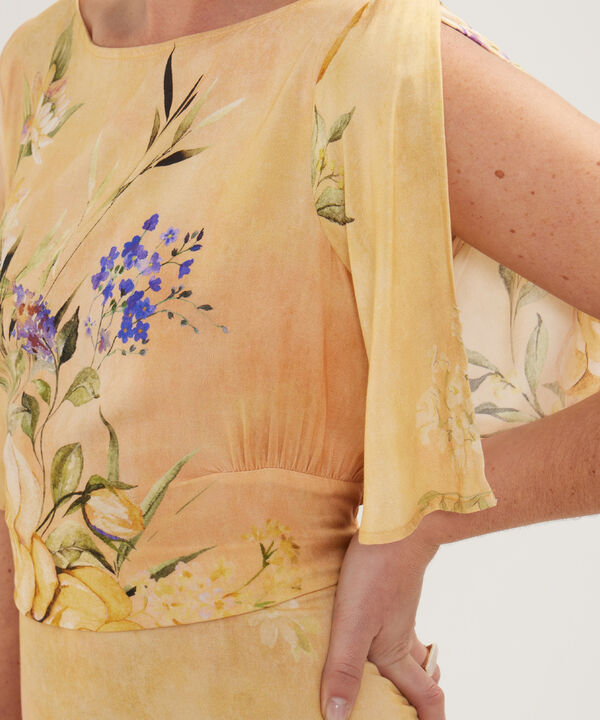 Vestido Midi  Fluido Estampado image number null