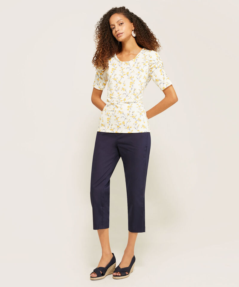 Camiseta Estampada Con Ruche