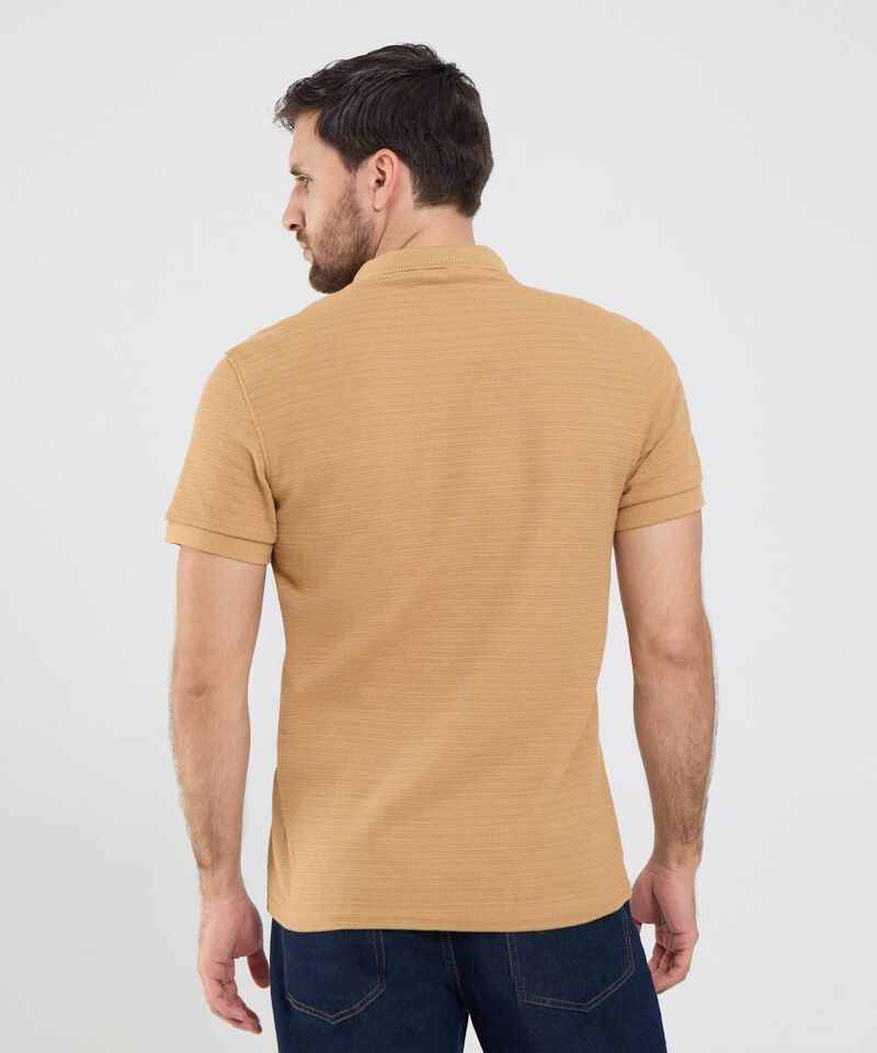 Polo Cuello Tejido Con Bolsillo Para Hombre