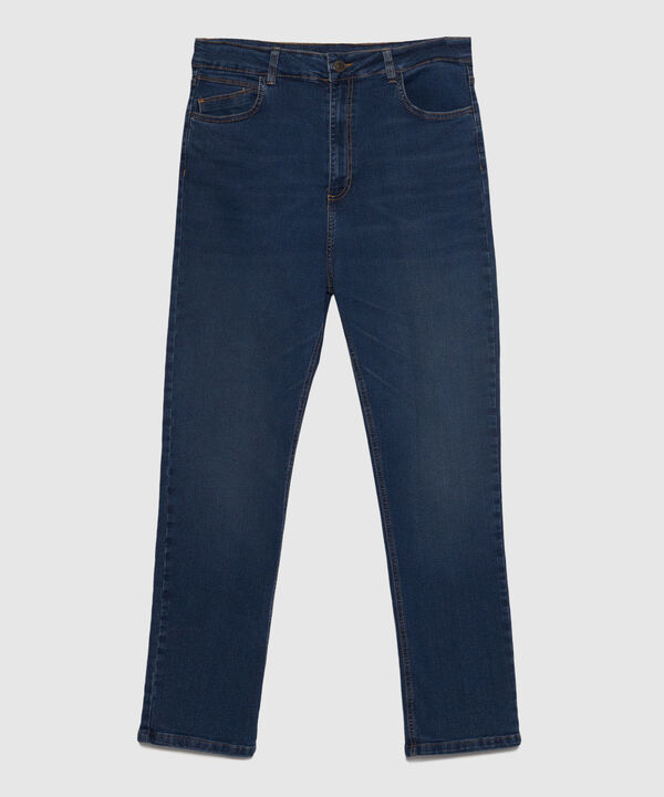 Jean Fit Straight Tono Azul  Medio