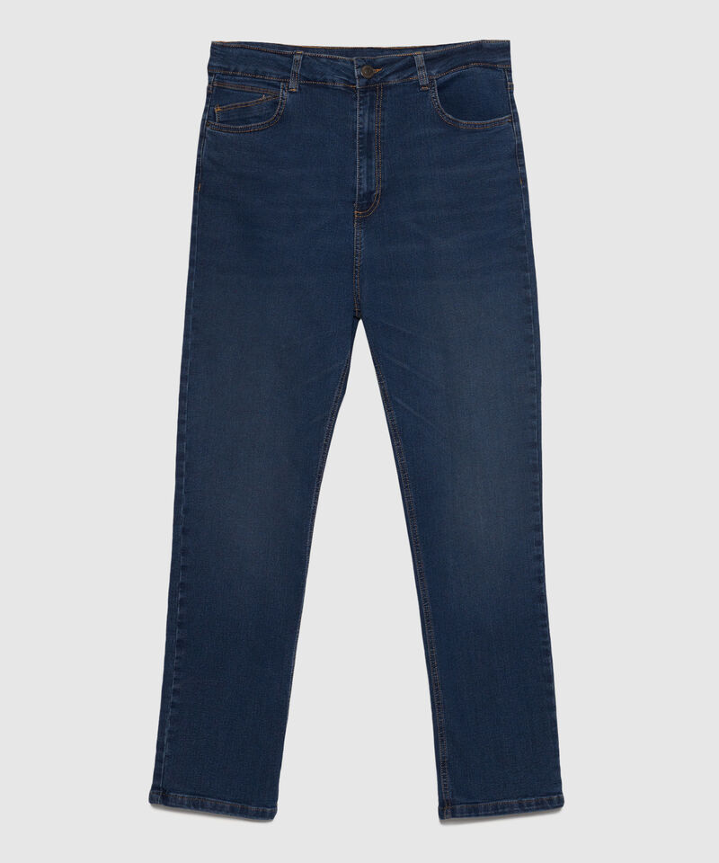 Jean Fit Straight Tono Azul  Medio