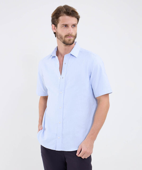 Camisa Oxford Unicolor image number null