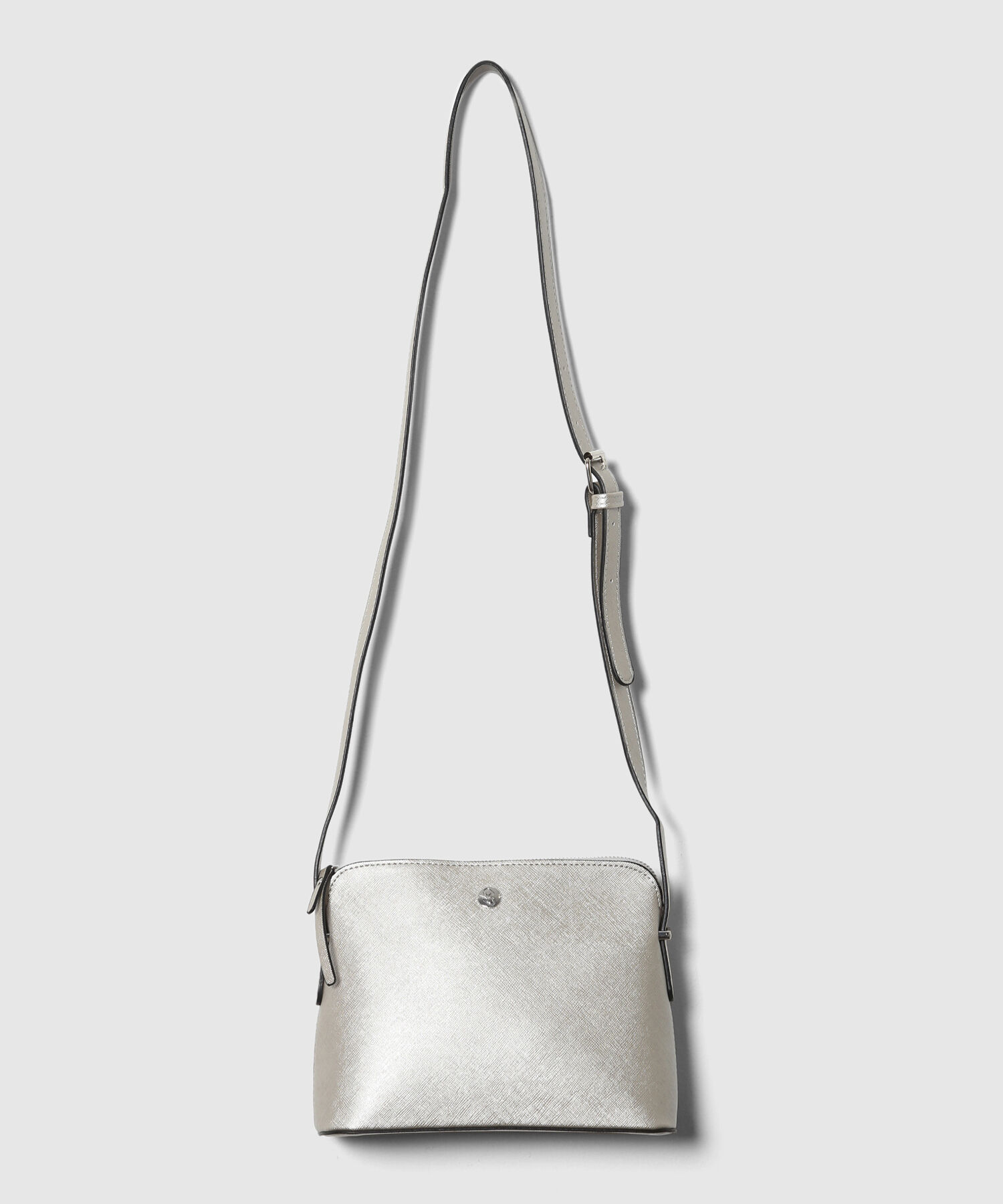 Bolso de Mano en Efecto Metalizado