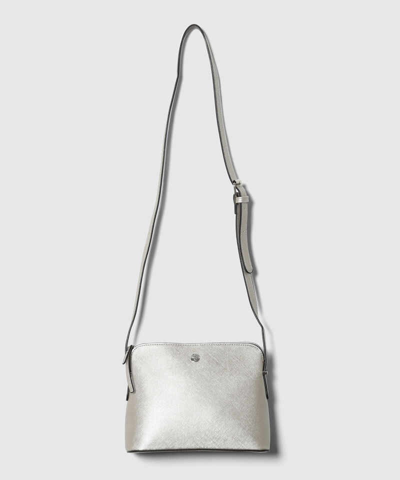 Bolso de Mano en Efecto Metalizado