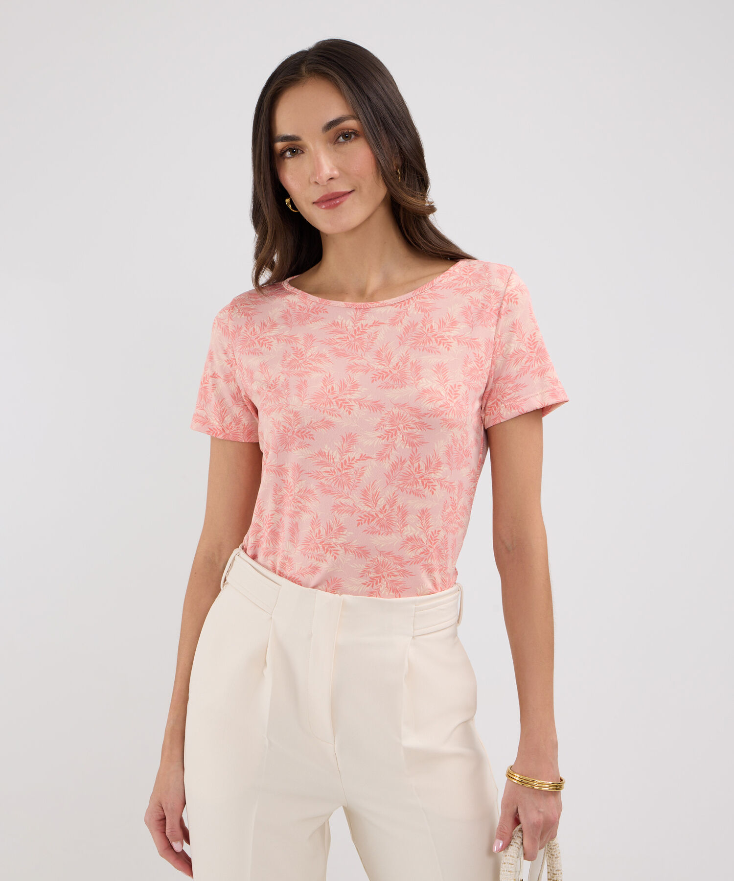 Camiseta manga corta estampada