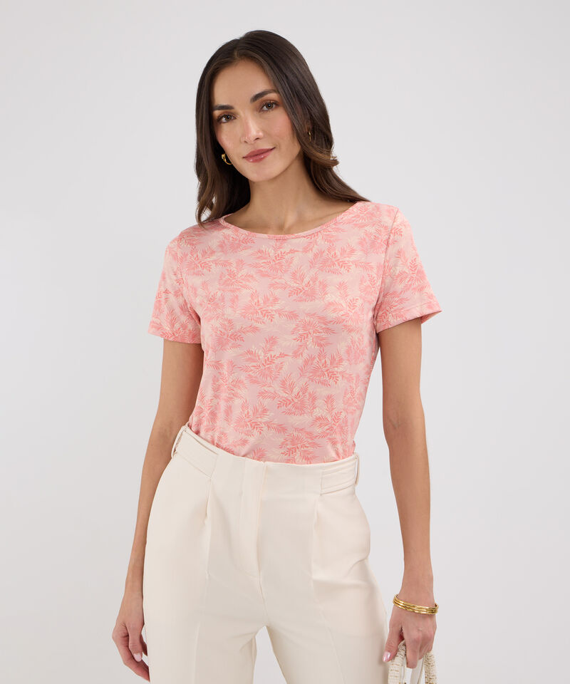 Camiseta manga corta estampada