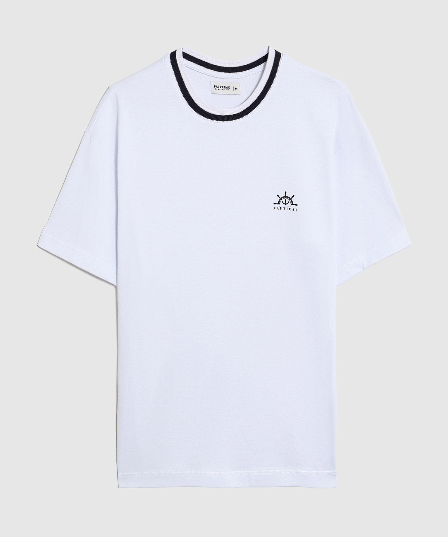 Camiseta Con Cuello En Contraste Para Hombre