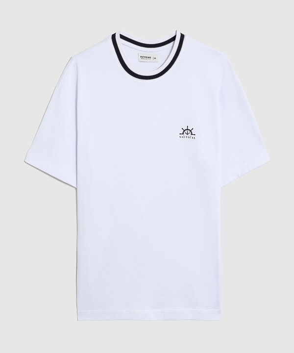 Camiseta Con Cuello En Contraste Para Hombre