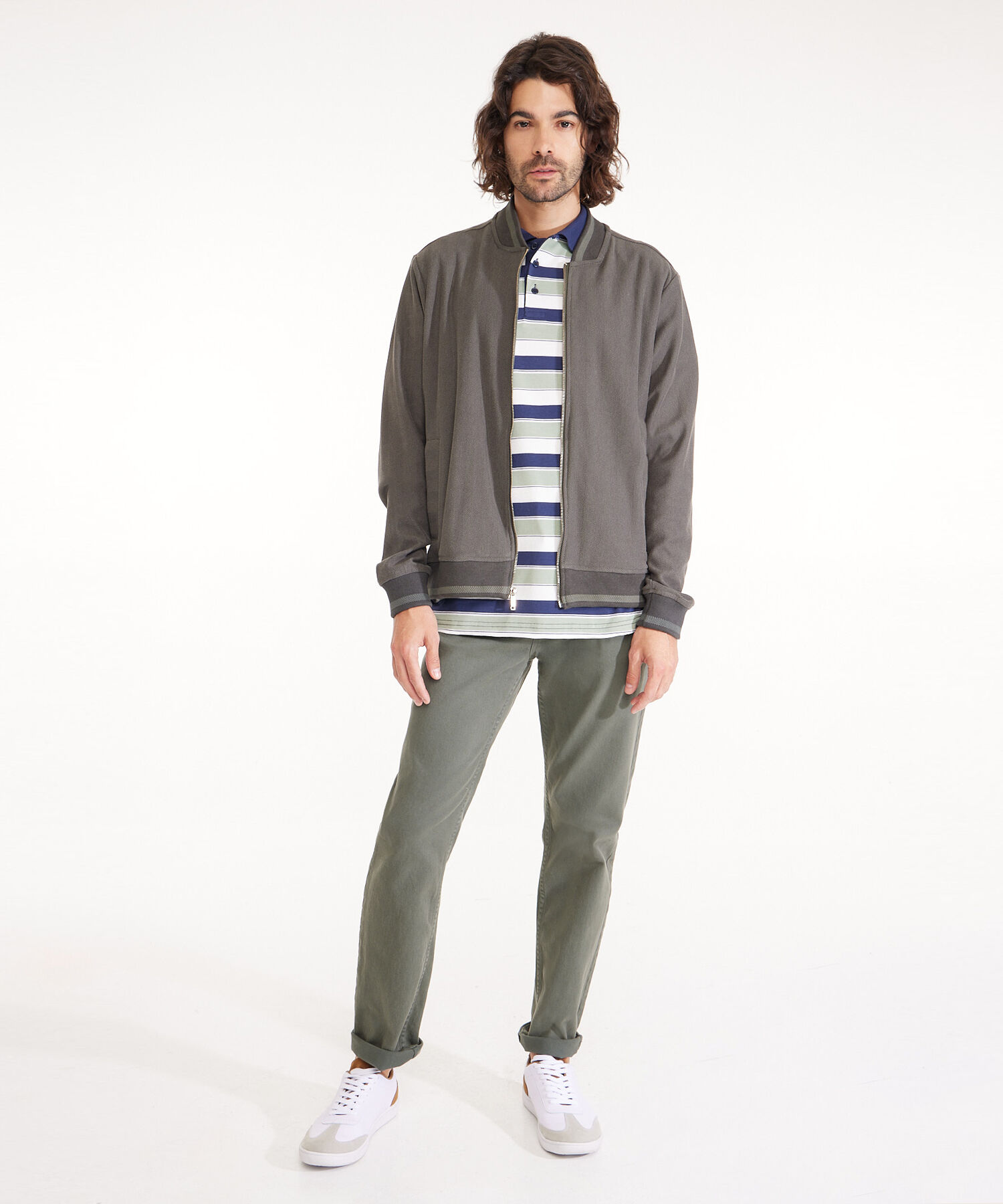 Jean Slim Fit Tono Verde