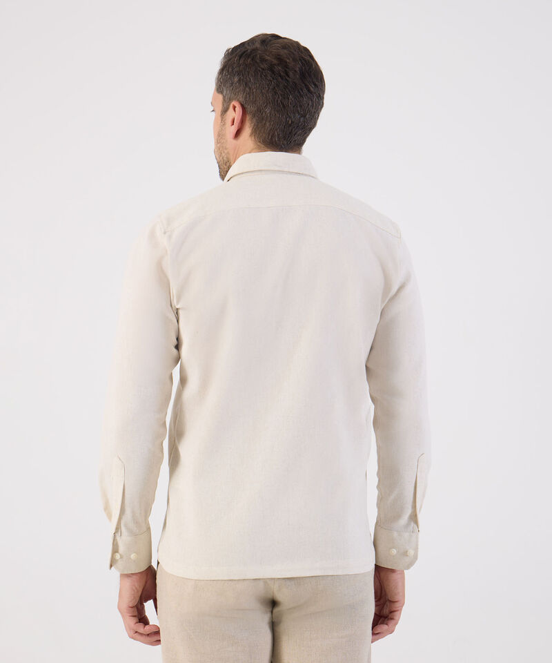 Guayabera Con Textura Sutil Resort Para Hombre