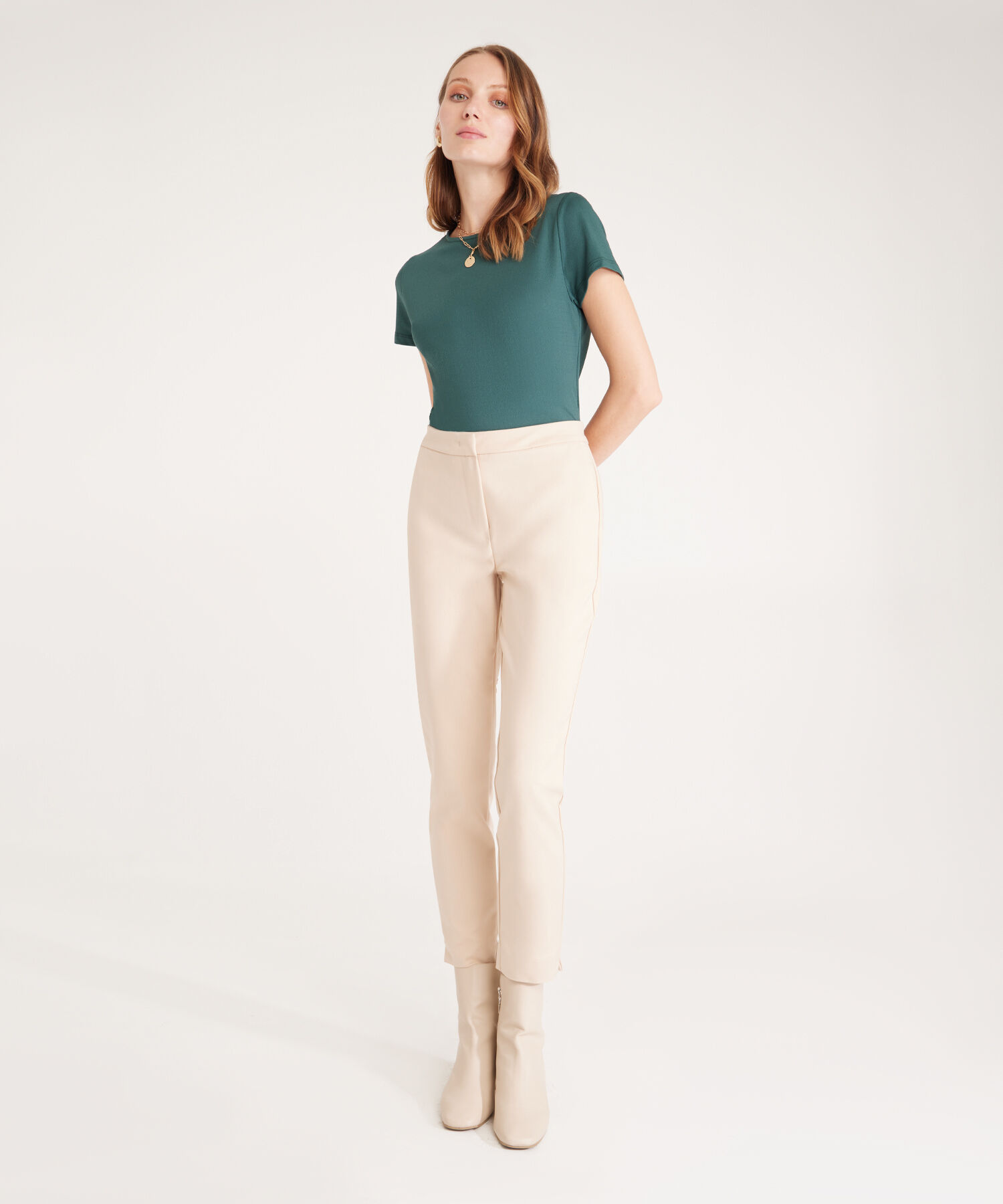 Pantalon Clásico Unicolor