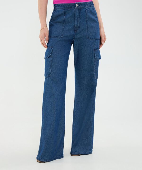 Jeans Fluido Cargo image number null